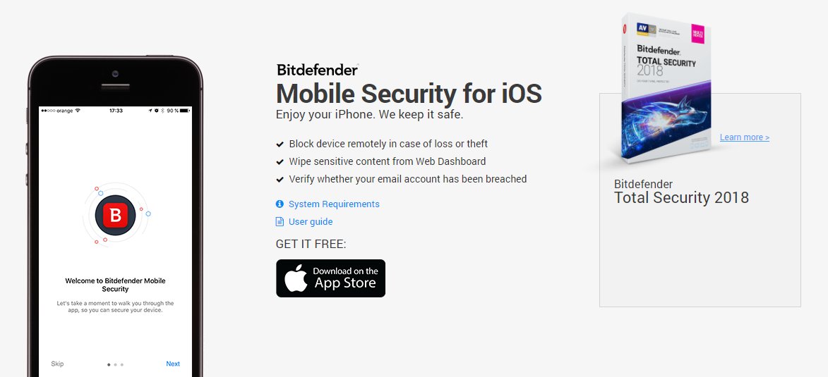 Bitdefender iOS Mobile security